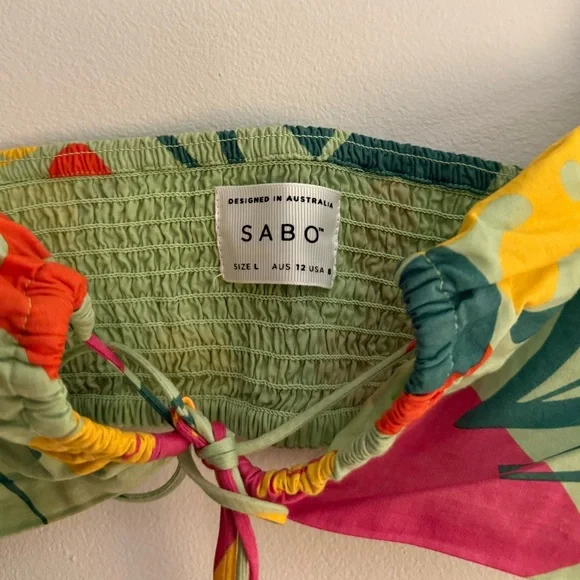 Sabo Skirt Australia Damini Crop Top in Vaso Verde - Picture 4 of 8